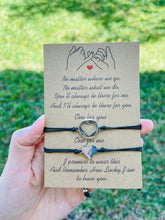 Load image into Gallery viewer, Stainless Steel Circle Heart Friendship Matching Bracelets