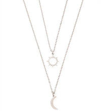 Load image into Gallery viewer, Beautiful Sun βοΈ and Moon π stainless steel Necklace for mother-daughter-son, best friend, couple