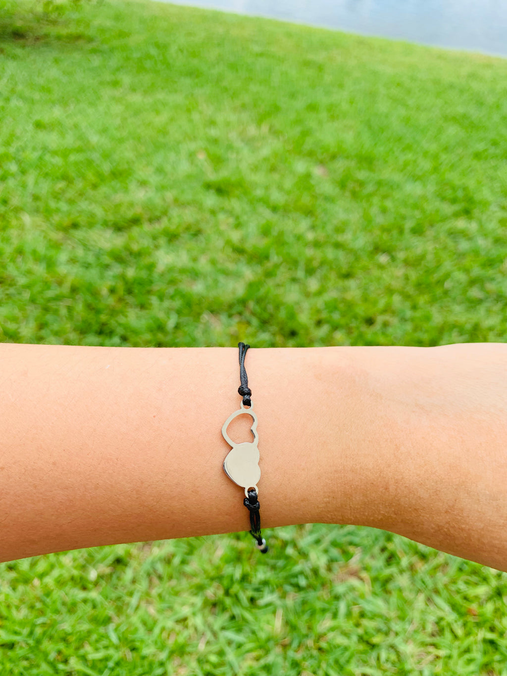 Stainless steel Double Heart friendship Matching bracelets