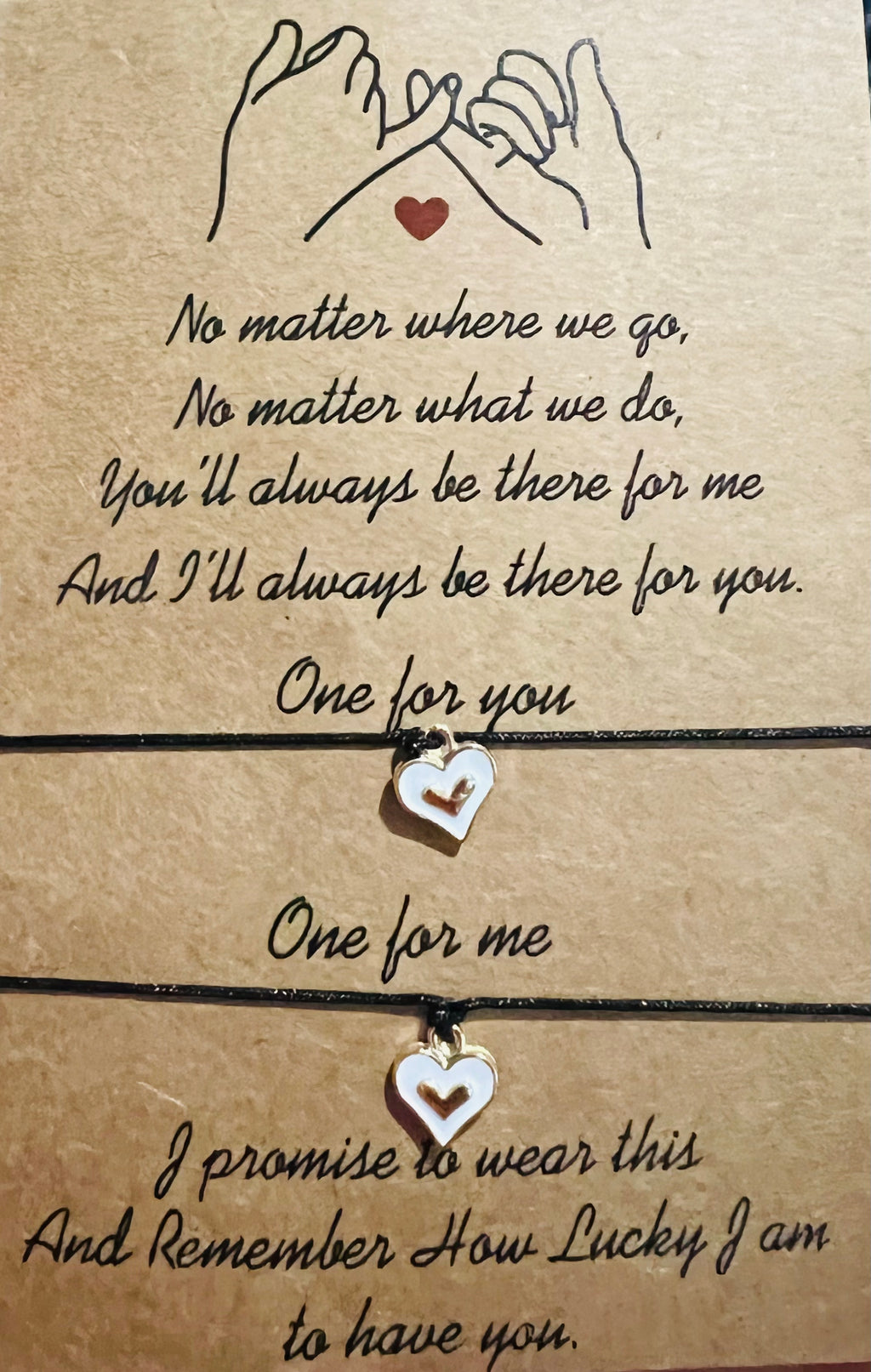 Beautiful Fashion Heart Friendship Matching bracelets for best friend, mother-daughter, sisters