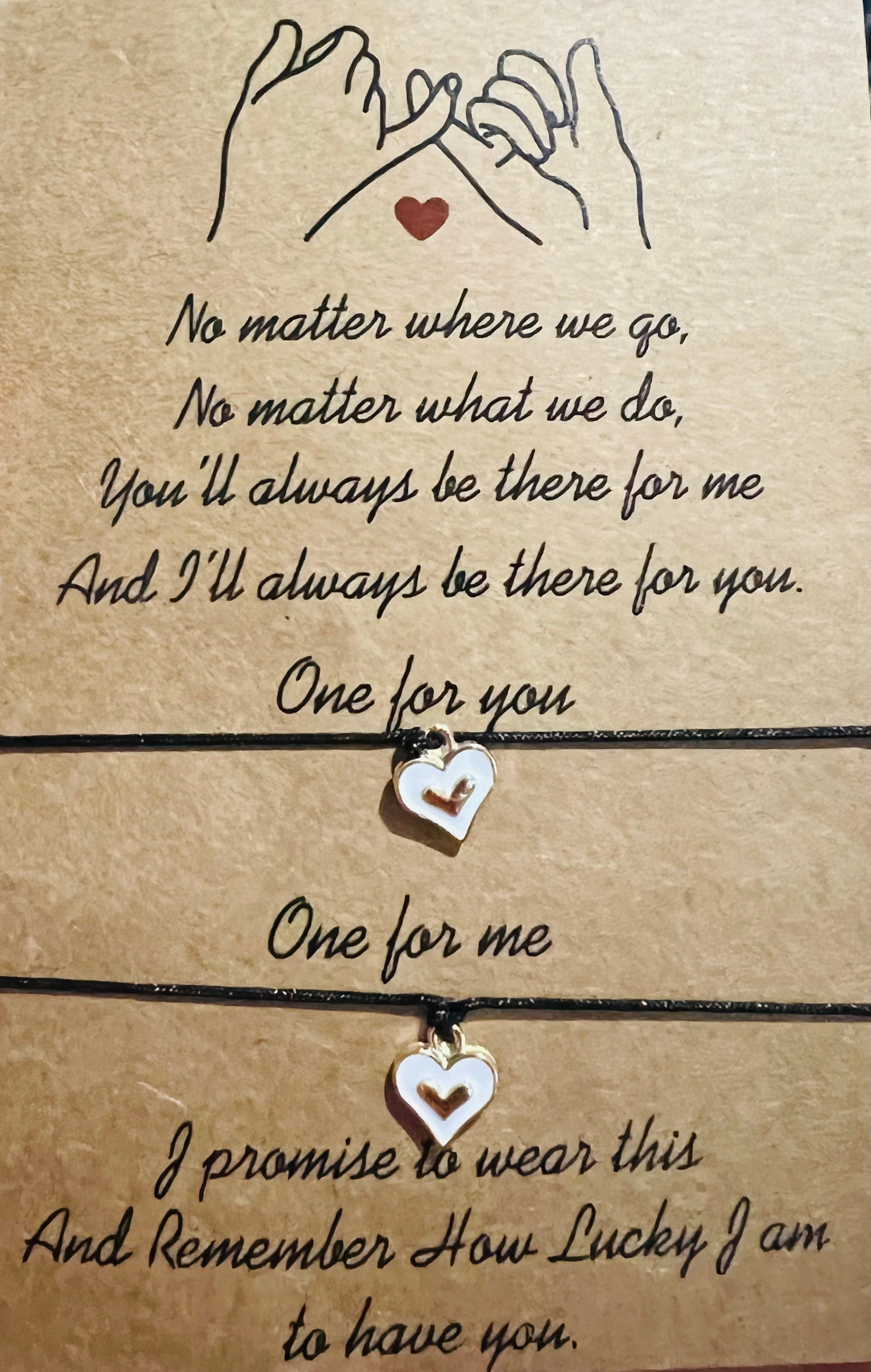 Beautiful Fashion Heart Friendship Matching bracelets for best friend, mother-daughter, sisters