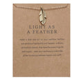Light as a Feather Necklaces in Gold color