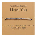 Morse code bracelet "I Love You"