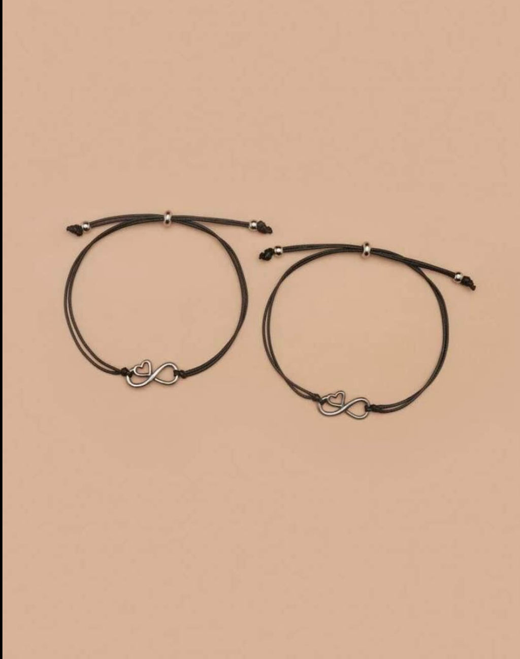 Beautiful Mother Daughter Heart and infinity charm Matching bracelets