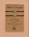 Beautiful Mother Daughter Heart and infinity charm Matching bracelets