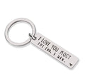 i love you most keychain stainless steel