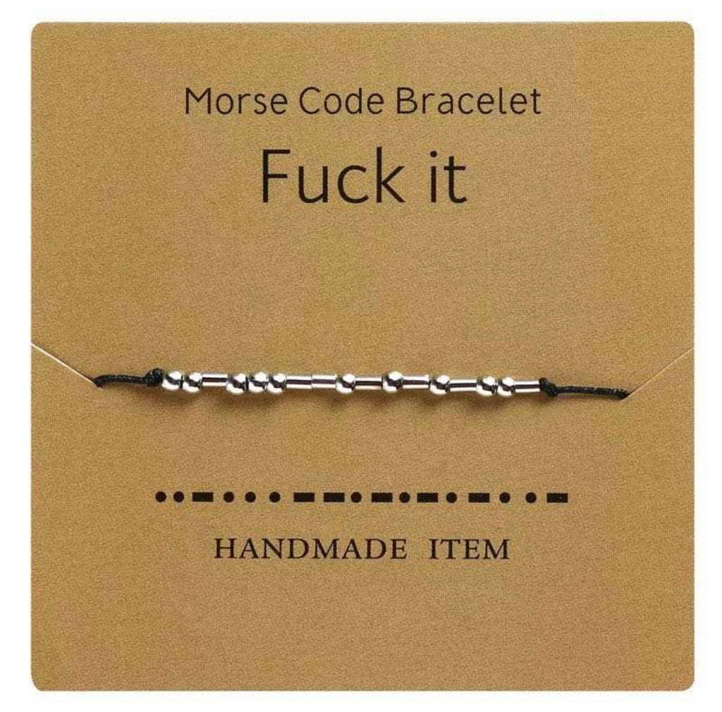 Morse code bracelet " F.xx it"