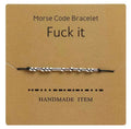 Morse code bracelet " F.xx it"