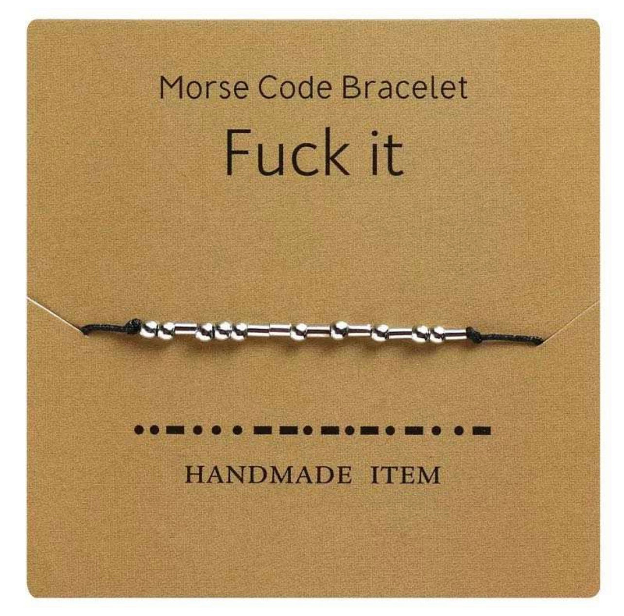 Morse code bracelet " F.xx it"