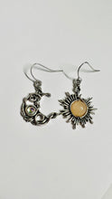 Load image into Gallery viewer, Beautiful Vintage Boho Sun and Moon Tassel Earring
