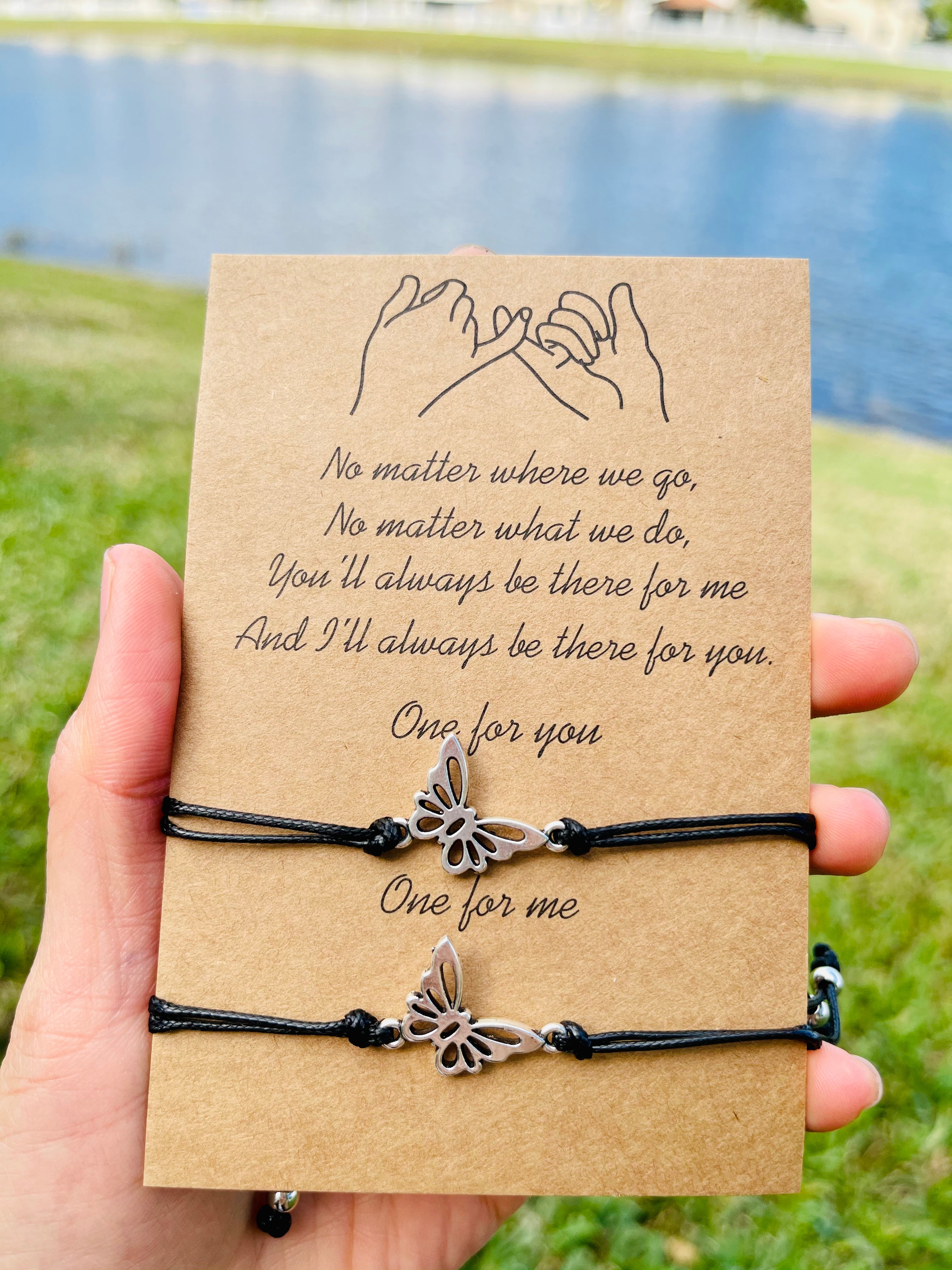 Butterfly Matching bracelets for best friend, mother daughter