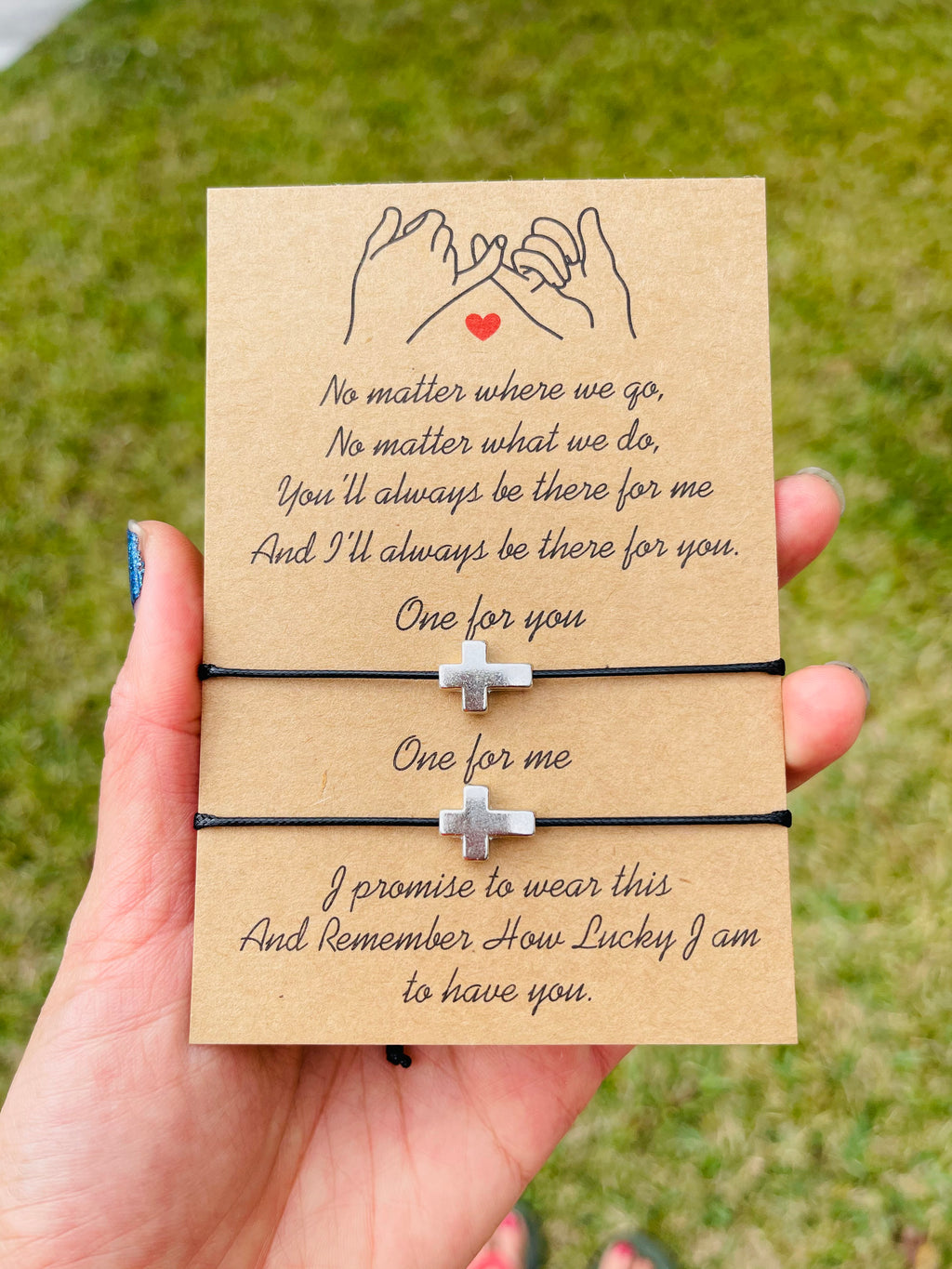 Cross Friendship Matching bracelets for bestfriend, couple, mother-daughter-son, sisters