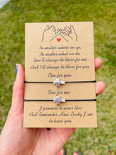 Load image into Gallery viewer, Cross Friendship Matching bracelets for bestfriend, couple, mother-daughter-son, sisters
