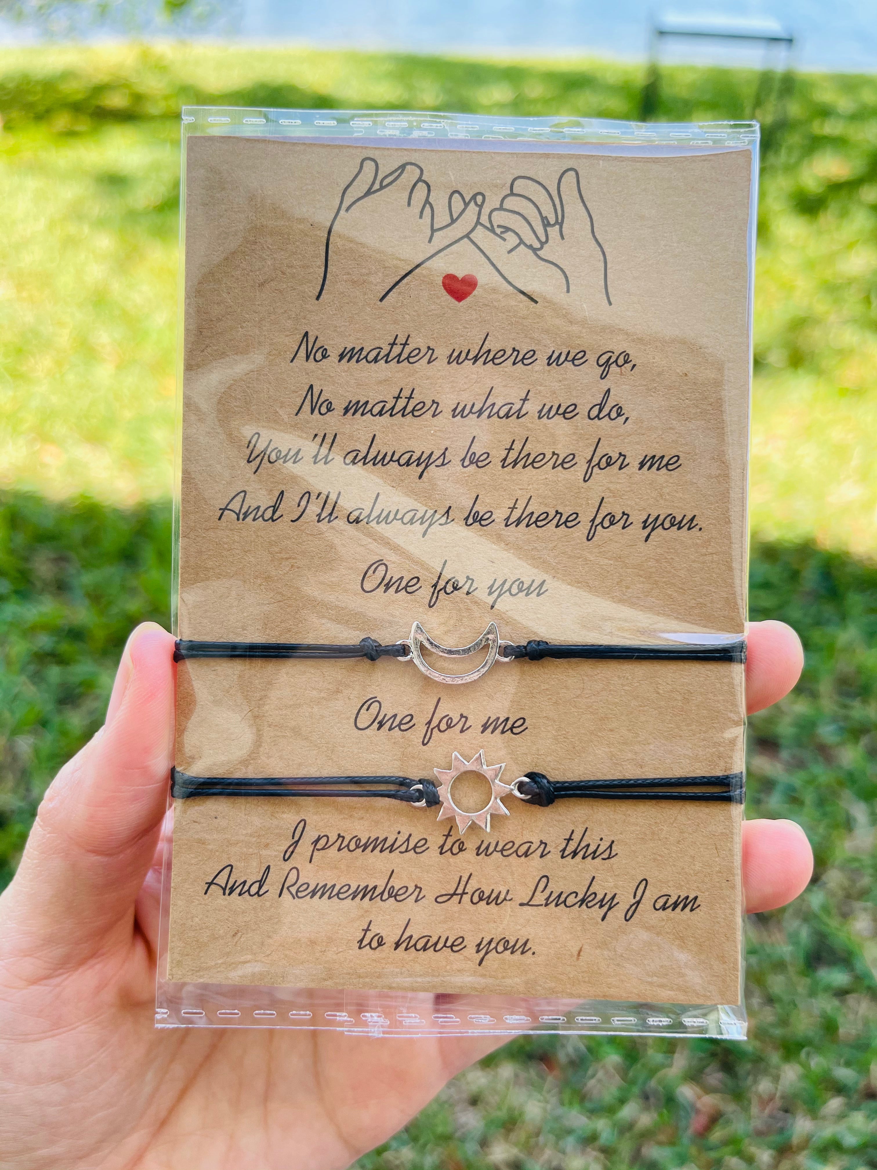 Sun and Moon Friendship Matching Bracelets
