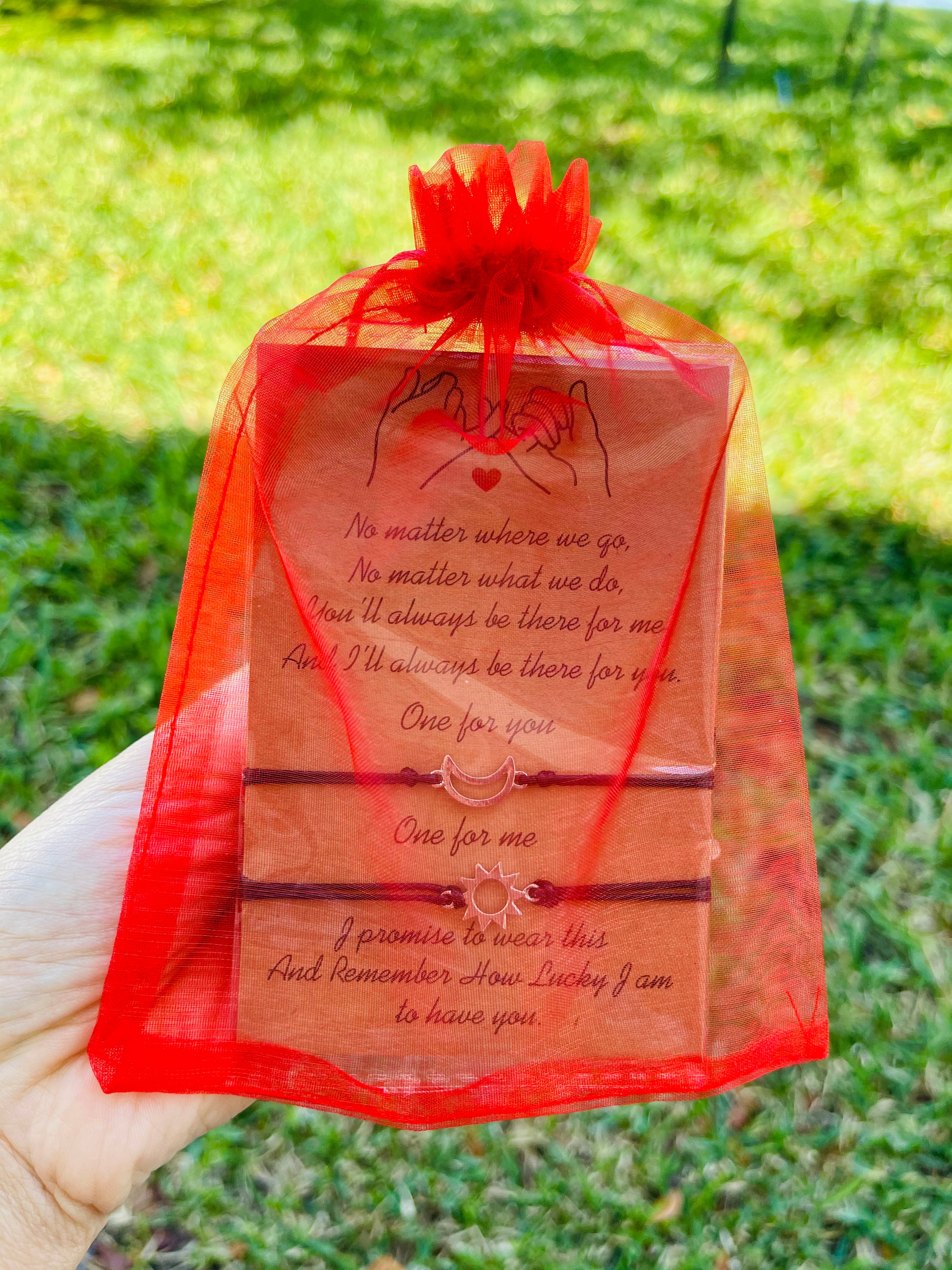 Sun and Moon Friendship Matching Bracelets