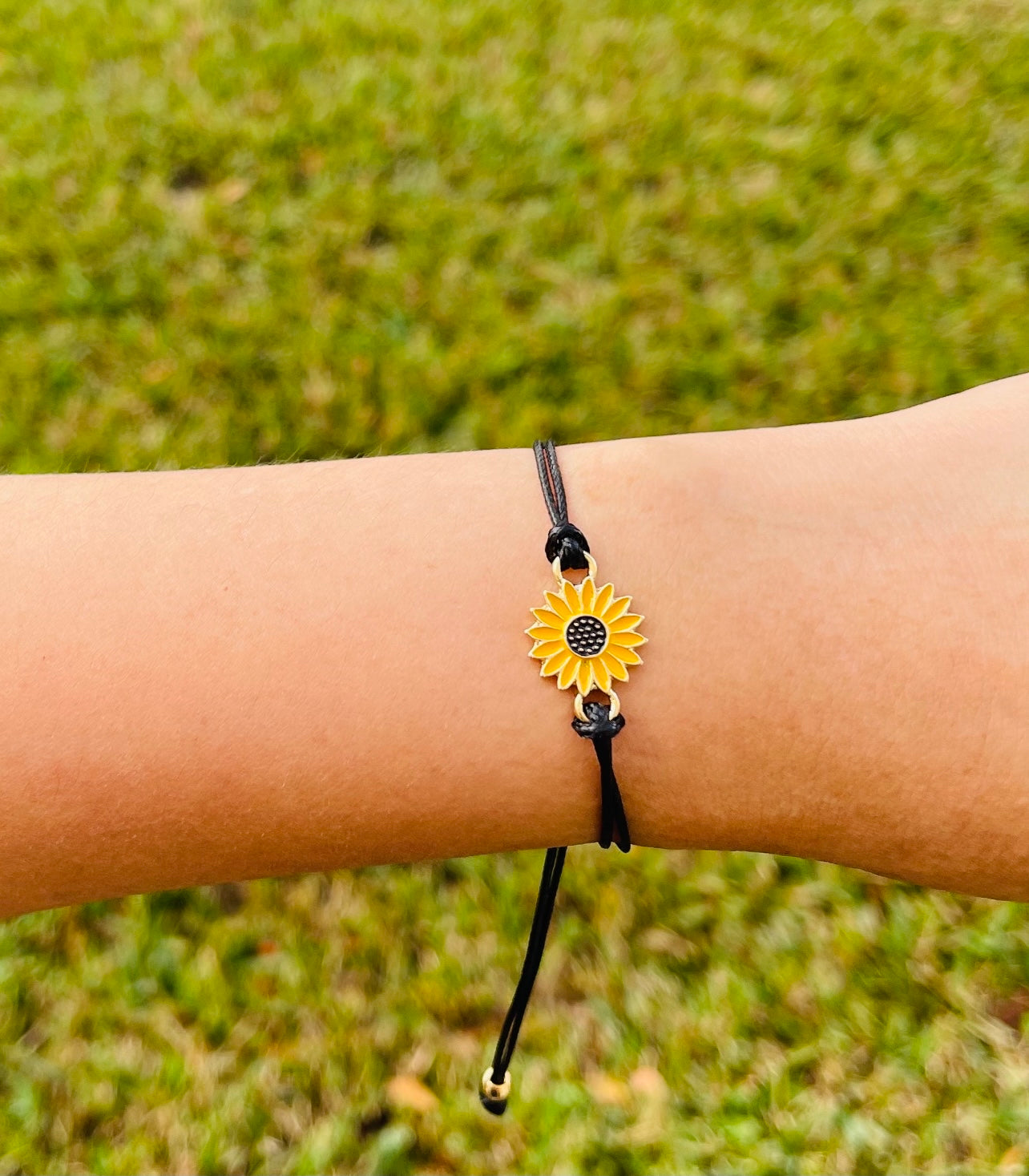 Sunflower friendship matching bracelets