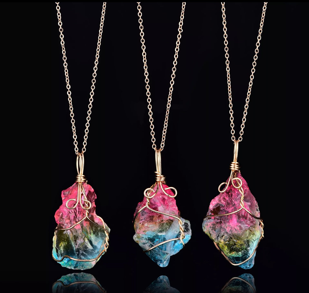 Natural Gem Stone Necklace for Woman