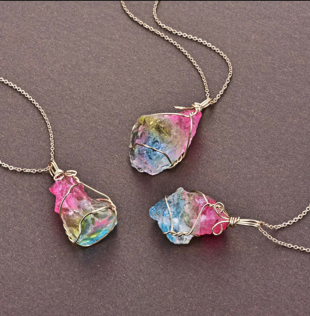 Natural Gem Stone Necklace for Woman