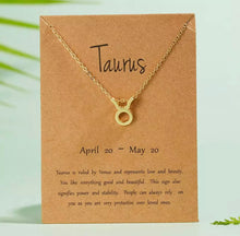 Load image into Gallery viewer, Beautiful Zodiac Necklaces available in silver and gold
