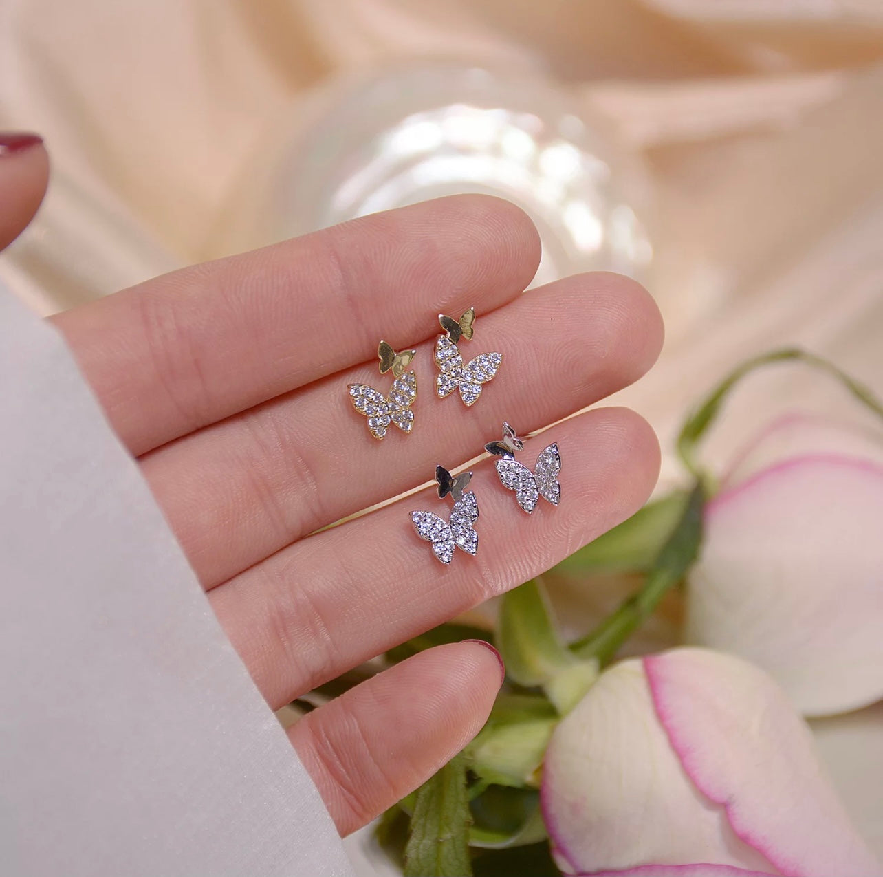 Cute Butterflies 5 pcs set Earring for Woman