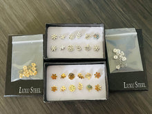 Load image into Gallery viewer, 6 pcs sets Beautiful Stainless Steel Mixed Earring Stud

