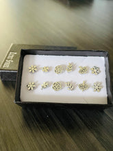 Load image into Gallery viewer, 6 pcs sets Beautiful Stainless Steel Mixed Earring Stud
