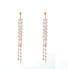 Load image into Gallery viewer, Long Pearl Tassel Earring for woman

