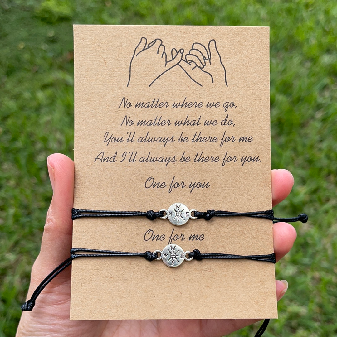 Compass Friendship Matching bracelets