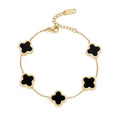 Elegant Stainless Steel Lucky Flower 18k Gold Plated for Woman