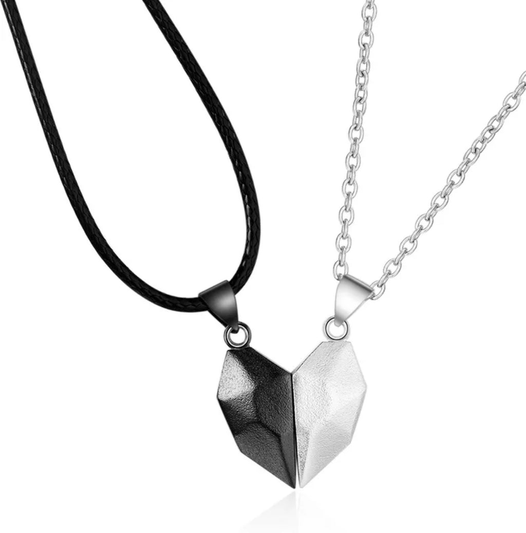 Heart Couples Magnet Necklaces For Him and Her